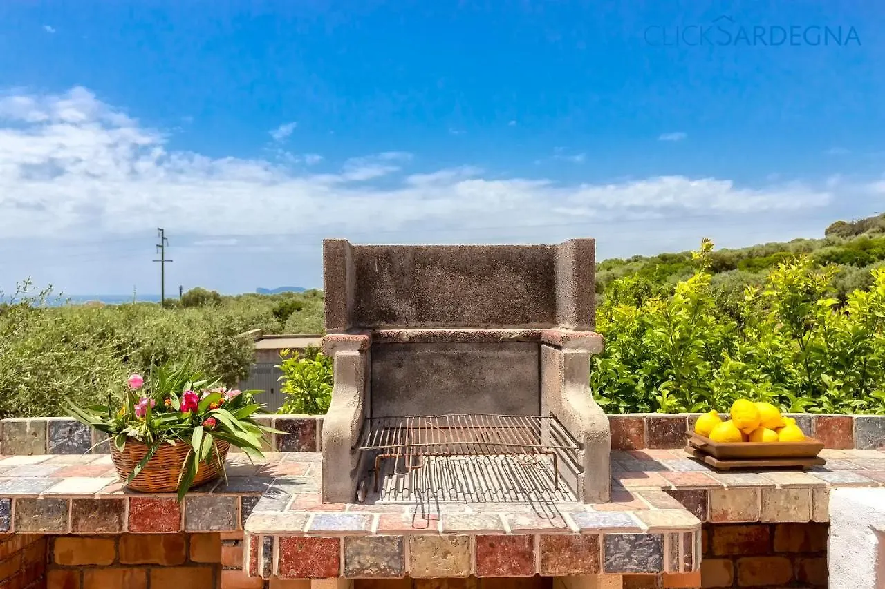 Clicksardegna Villa Emanuel Ad Alghero Con Vista Mare Spettacolare, Piscina Indipendente Per 8 Persone